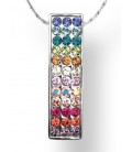 Swarovski 7 chakras pendant