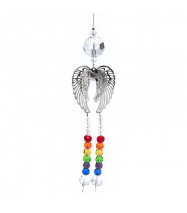 Hanging crystals and wings Angels