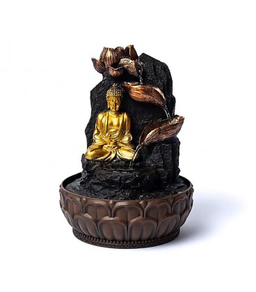 Feng Shui Fountain Buddha in prayer